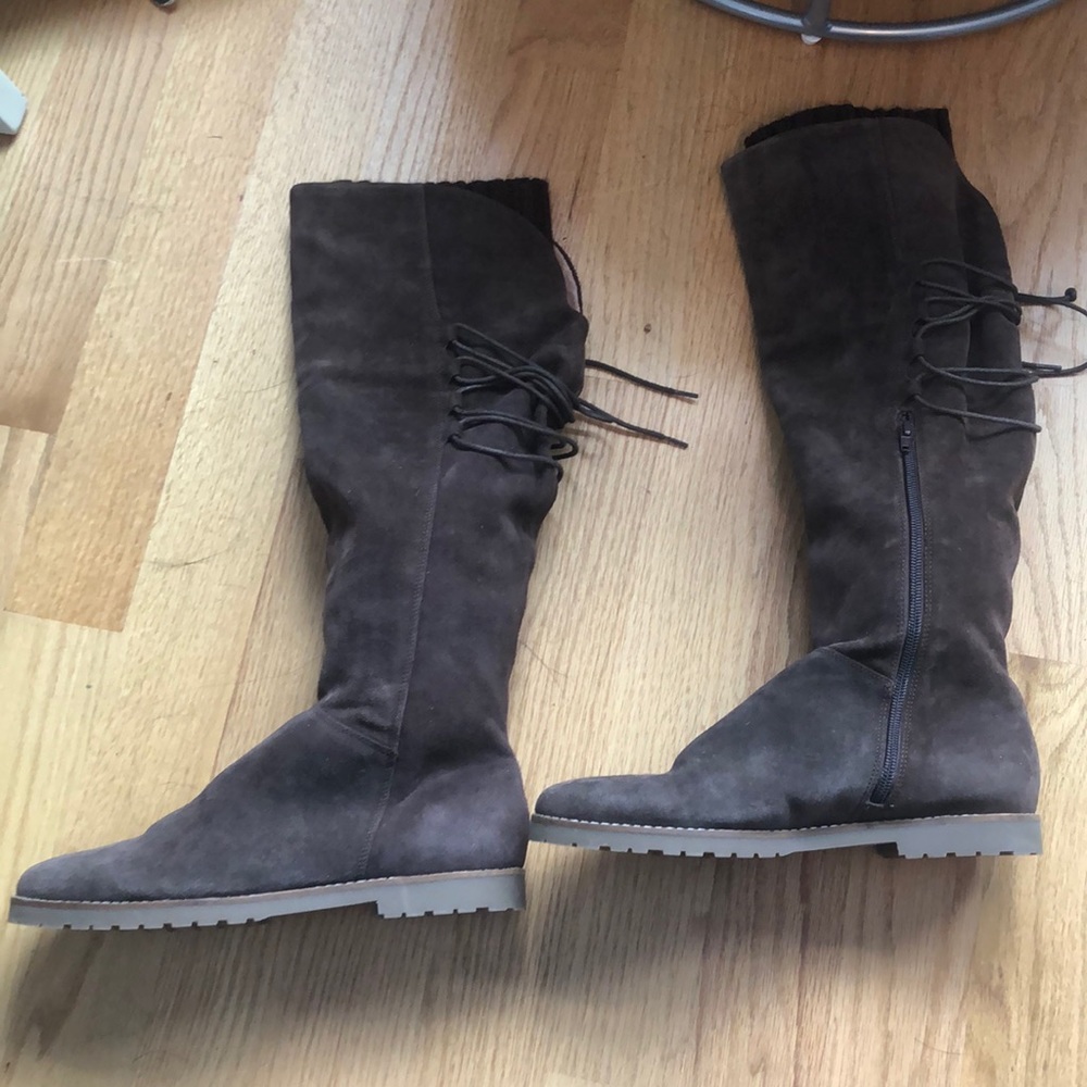 Brown boots with sock included inside!